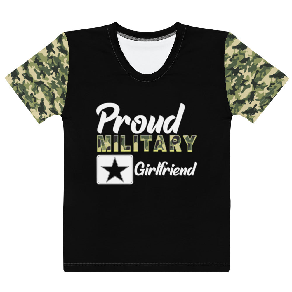 Proud Military Girlfriend Women's T-shirt-Phoenix Styles