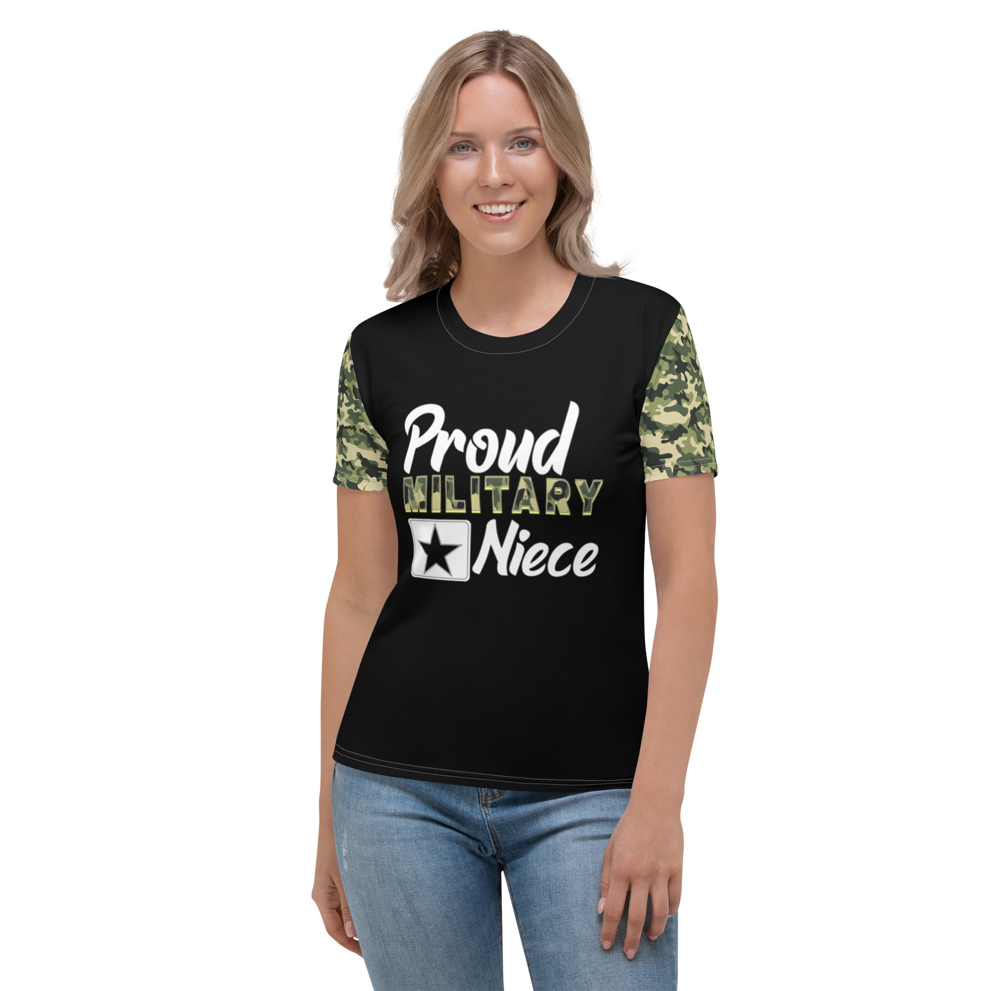 Proud Military Niece Women's T-shirt-Phoenix Styles