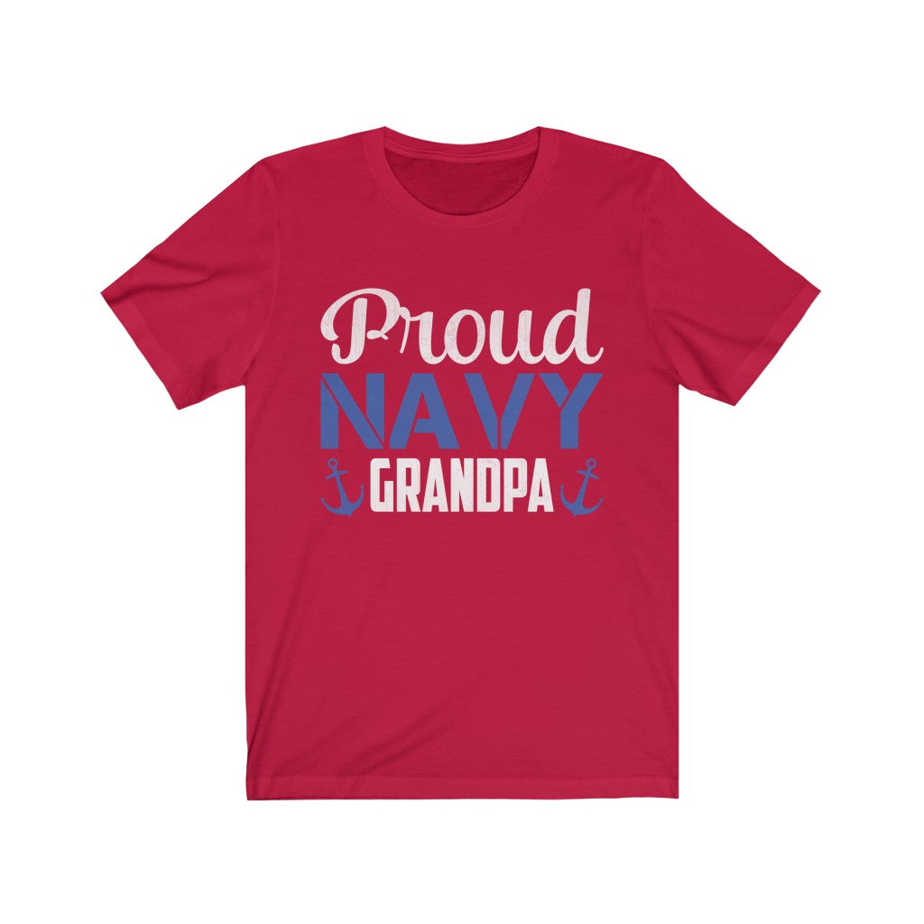 Proud Navy Grandpa Unisex Jersey Short Sleeve Tee-Phoenix Styles