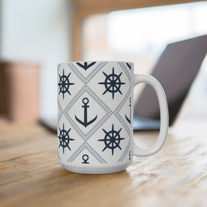 Anchor And Steering Wheel Mug-Phoenix Styles