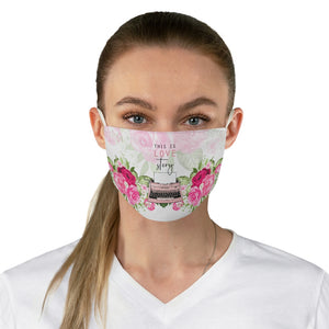 This Is Love Story Fabric Face Mask-Phoenix Styles