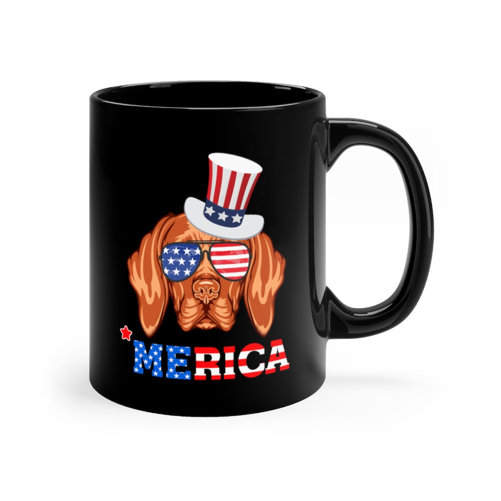 Vizsla Black Mug 11oz-Phoenix Styles