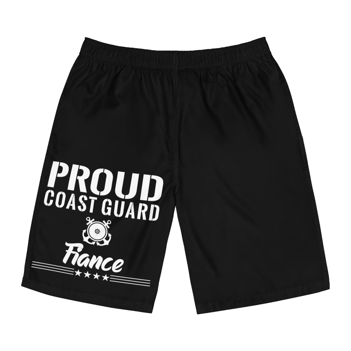 Proud Coast Guard Fiance Board Shorts-Phoenix Styles