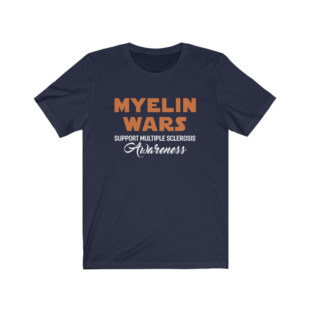 Multiple Sclerosis Shirt - Myelin Wars Shirts For MS Awareness Unisex Jersey Short Sleeve Tee-Phoenix Styles