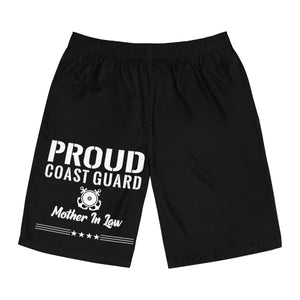 Proud Coast Guard Mother In Law Board Shorts-Phoenix Styles