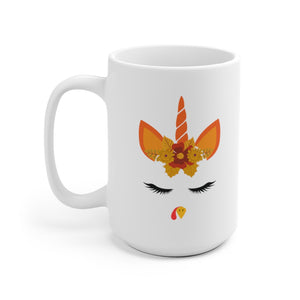 Thanksgiving Unicorn White Ceramic Mug-Phoenix Styles