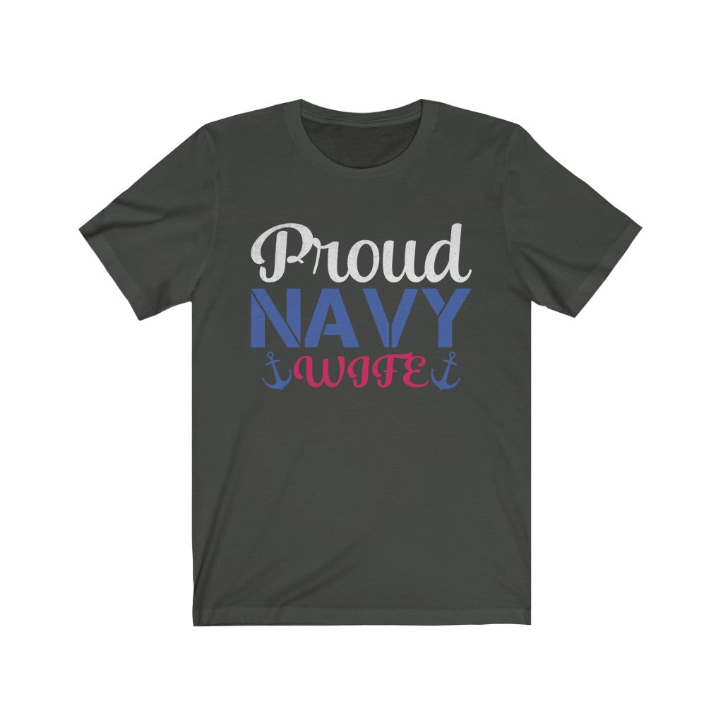 Proud Navy Wife Jersey Short Sleeve Tee-Phoenix Styles