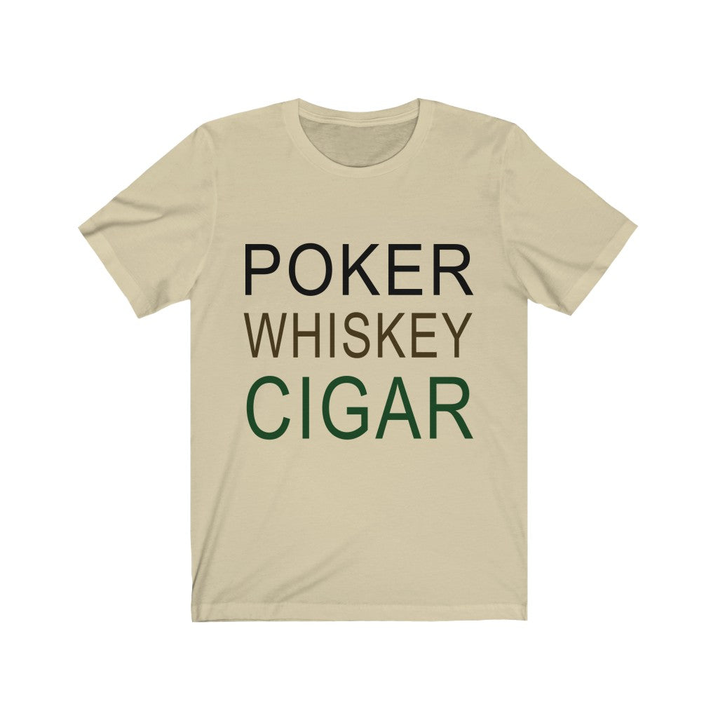 Poker Whiskey Cigar Tee-Phoenix Styles