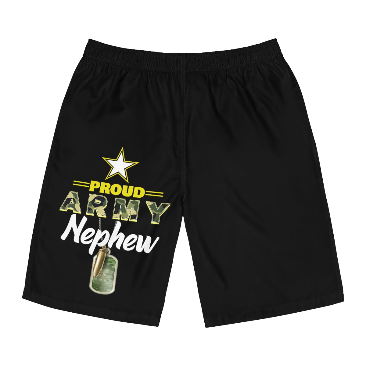 Proud Army Nephew Board Shorts-Phoenix Styles