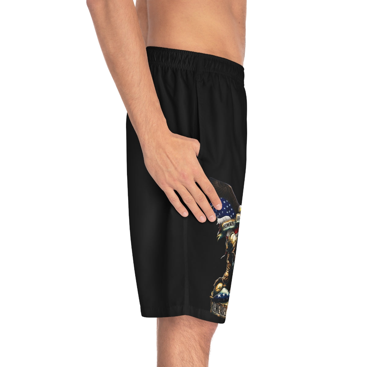 Honoring Our Heroes Board Shorts-Phoenix Styles