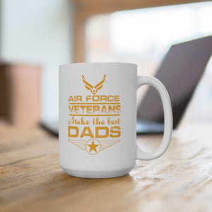 Air force Veteran Make The Best Dads White Ceramic Mug-Phoenix Styles