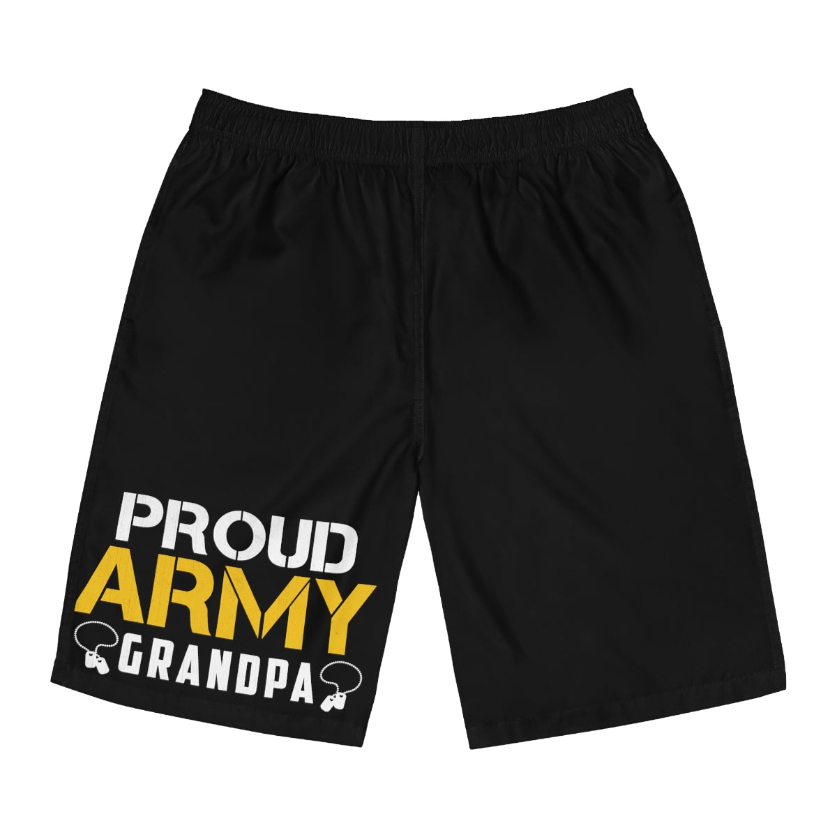 Proud Army Grandpa Board Shorts-Phoenix Styles