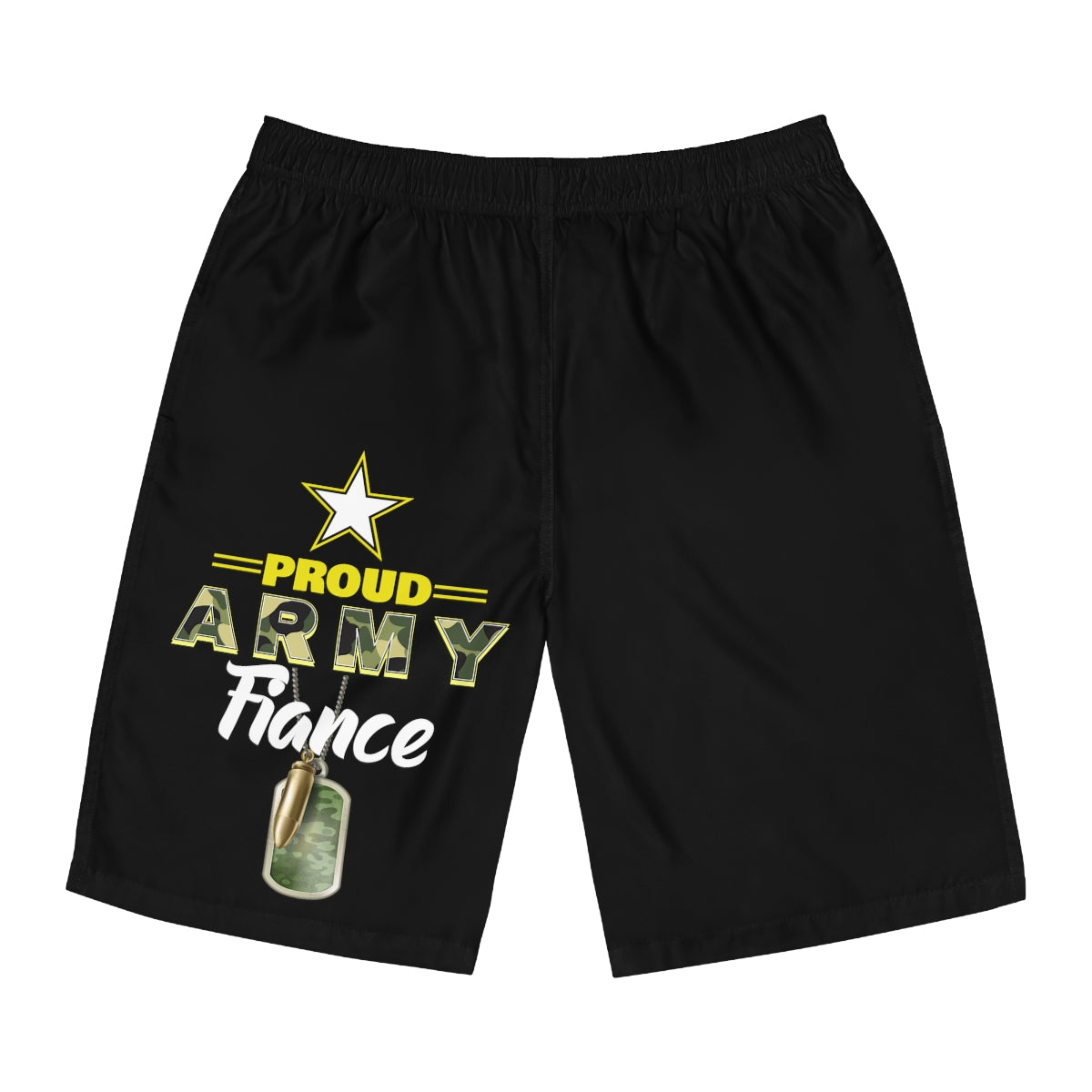 Proud Army Fiance Board Shorts-Phoenix Styles