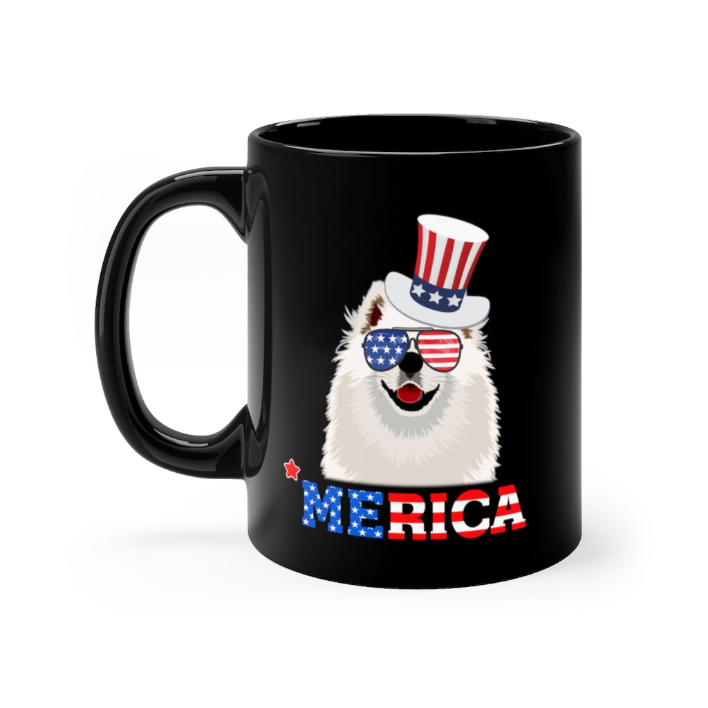 Samoyed Black Mug 11oz-Phoenix Styles