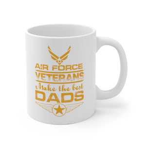 Air force Veteran Make The Best Dads White Ceramic Mug-Phoenix Styles