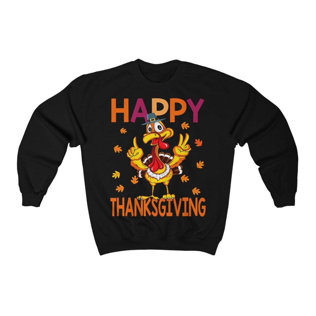 Happy Thanksgiving Unisex Heavy Blend™ Crewneck Sweatshirt-Phoenix Styles