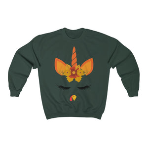 Thanksgiving Unicorn Heavy Blend™ Crewneck Sweatshirt-Phoenix Styles