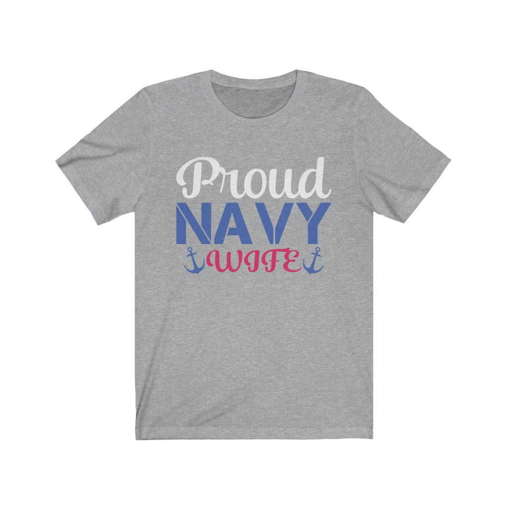 Proud Navy Wife Jersey Short Sleeve Tee-Phoenix Styles