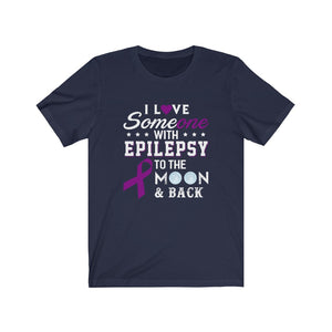 Someone I Love With Epilepsy To The Moon And Back Unisex Jersey Short Sleeve Tee-Phoenix Styles