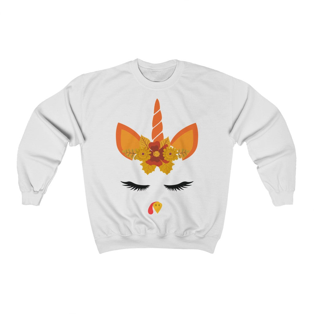 Thanksgiving Unicorn Heavy Blend™ Crewneck Sweatshirt-Phoenix Styles