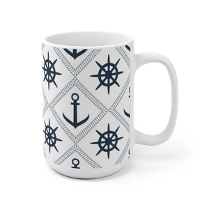 Anchor And Steering Wheel Mug-Phoenix Styles