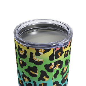 Rainbow Gold Leopard Tumbler 10oz-Phoenix Styles