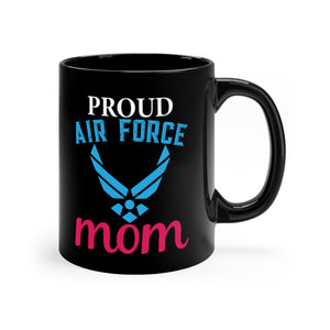 Proud Air Force Mom Black Mug 11oz-Phoenix Styles