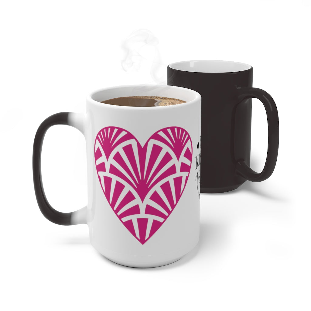 Love Kisses Valentine Wishes Color Changing Mug-Phoenix Styles