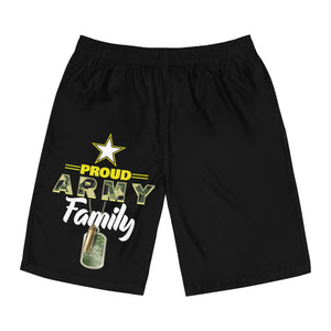 Proud Army Family Law Board Shorts-Phoenix Styles