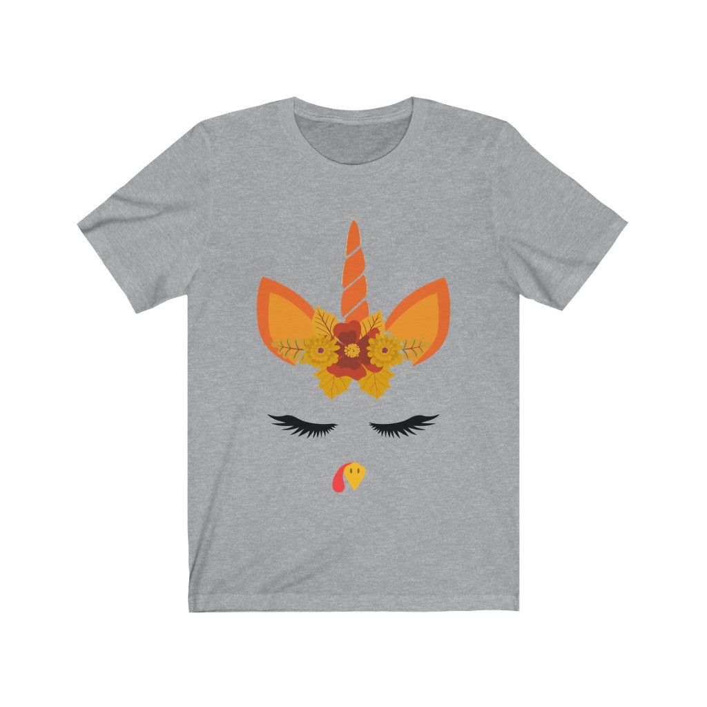 Thanksgiving Unicorn Jersey Short Sleeve Tee-Phoenix Styles