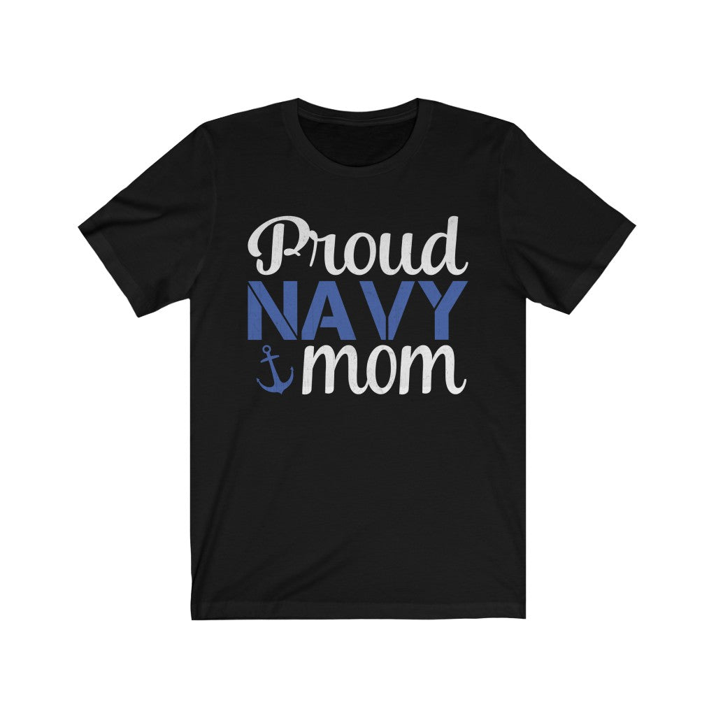 Proud Navy Mom Jersey Short Sleeve Tee-Phoenix Styles