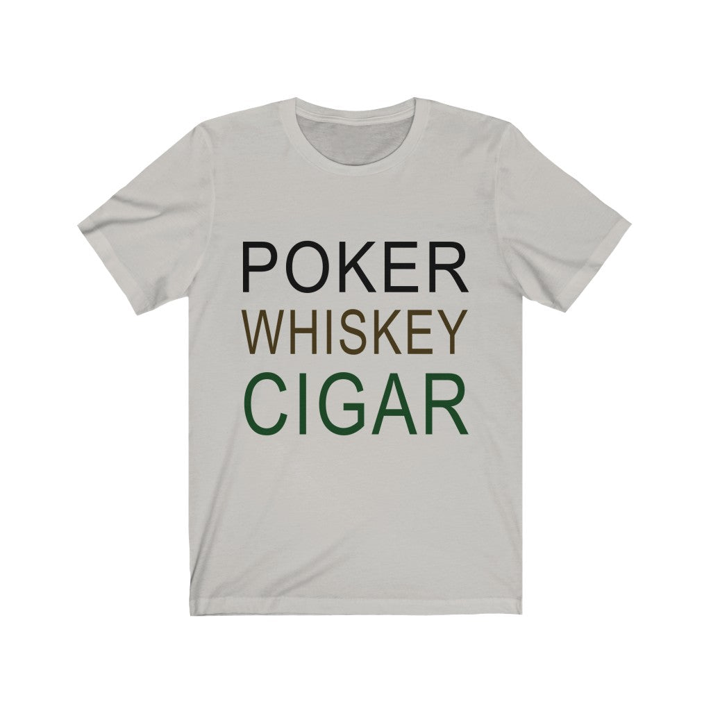 Poker Whiskey Cigar Tee-Phoenix Styles