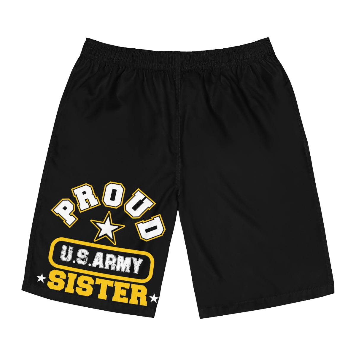 Proud U.S Army Sister Board Shorts-Phoenix Styles