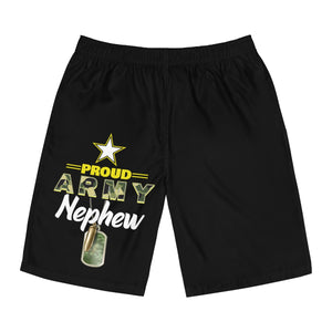 Proud Army Nephew Board Shorts-Phoenix Styles