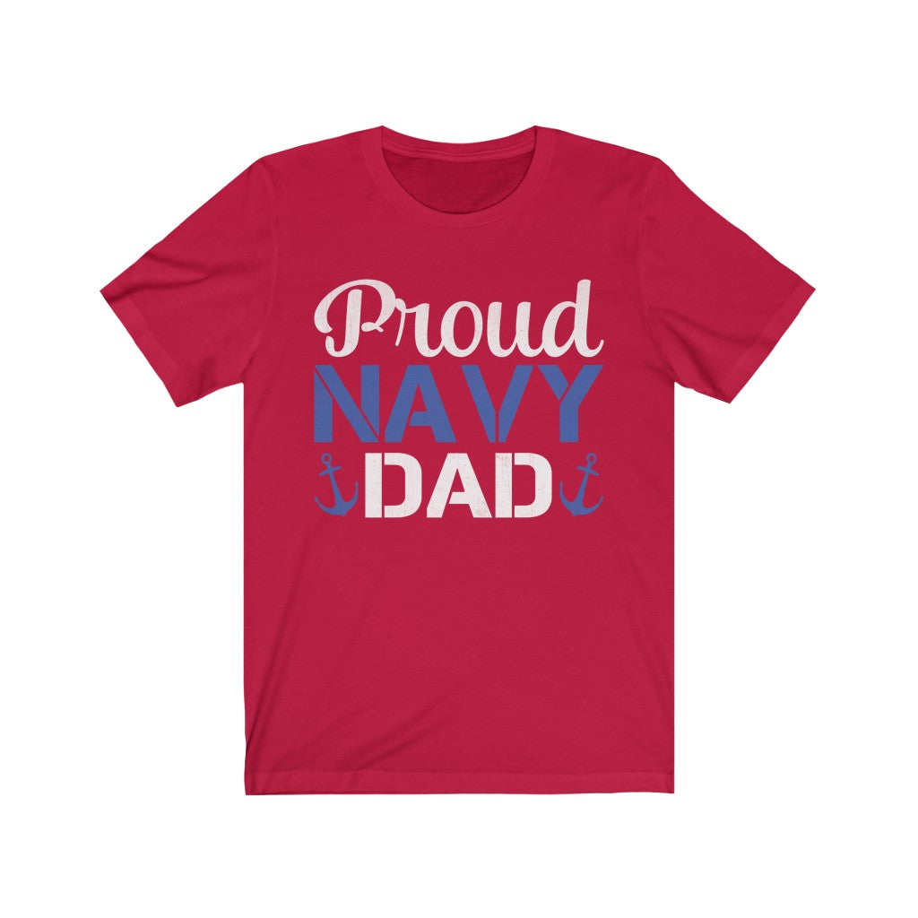 Proud Navy Dad Jersey Short Sleeve Tee-Phoenix Styles