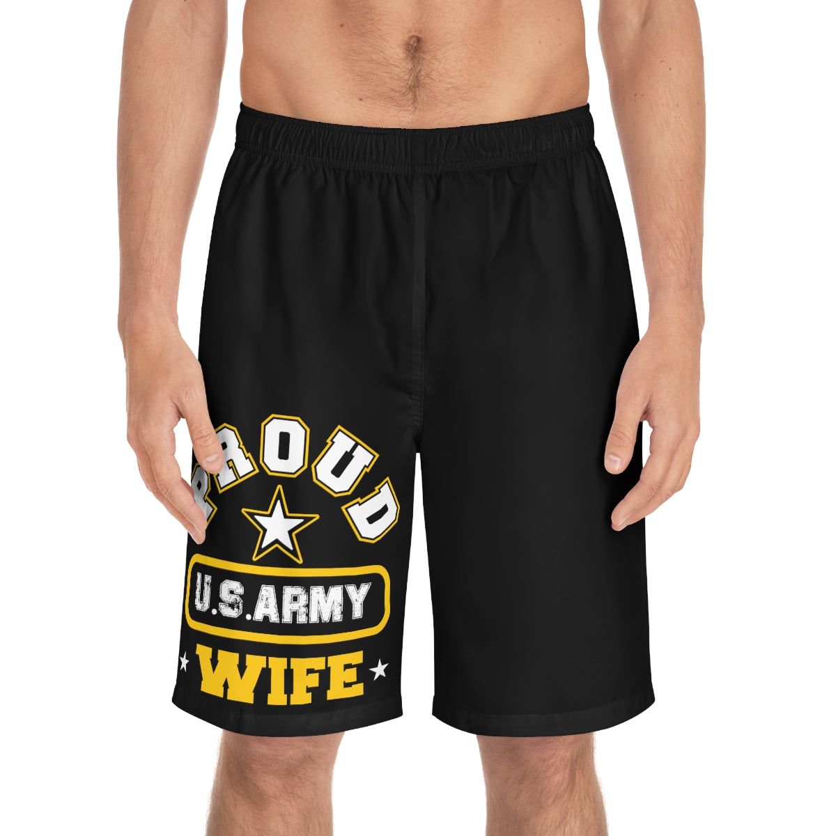 Proud U.S Army Wife Board Shorts-Phoenix Styles