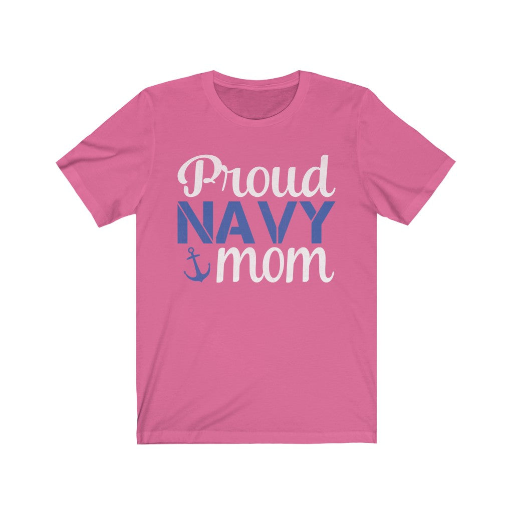 Proud Navy Mom Jersey Short Sleeve Tee-Phoenix Styles