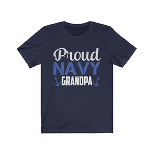 Proud Navy Grandpa Unisex Jersey Short Sleeve Tee-Phoenix Styles