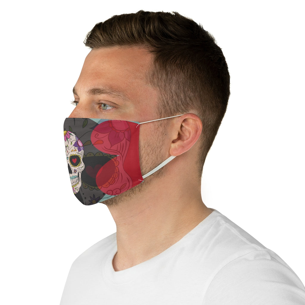 Sugar Skull Fabric Face Mask-Phoenix Styles