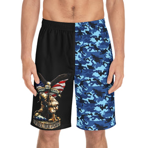 Honoring Our Heroes Board Shorts-Phoenix Styles