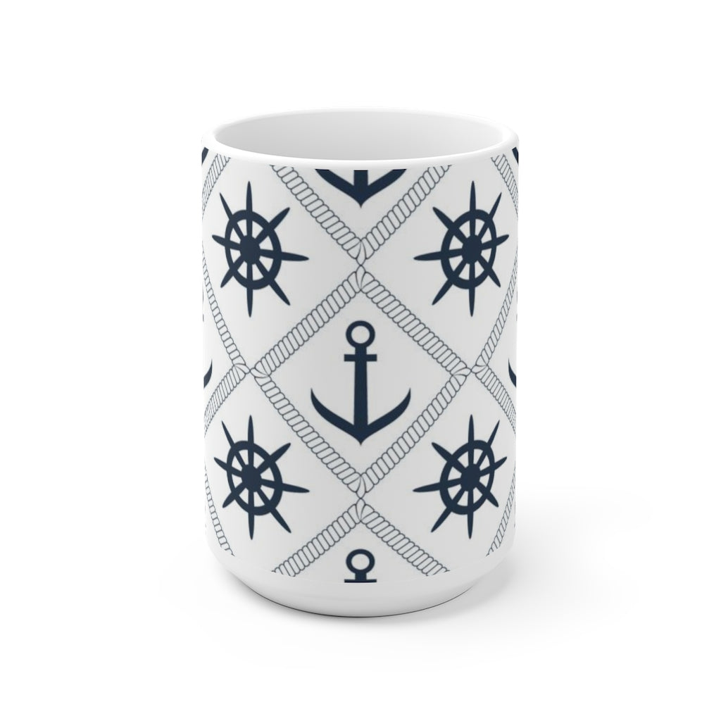 Anchor And Steering Wheel Mug-Phoenix Styles