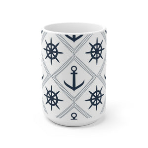 Anchor And Steering Wheel Mug-Phoenix Styles