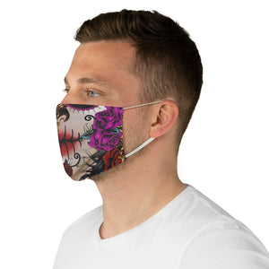 Sugar Skull Fabric Face Mask-Phoenix Styles