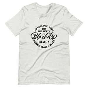 Blackity Black Print Unisex t-shirt-Phoenix Styles