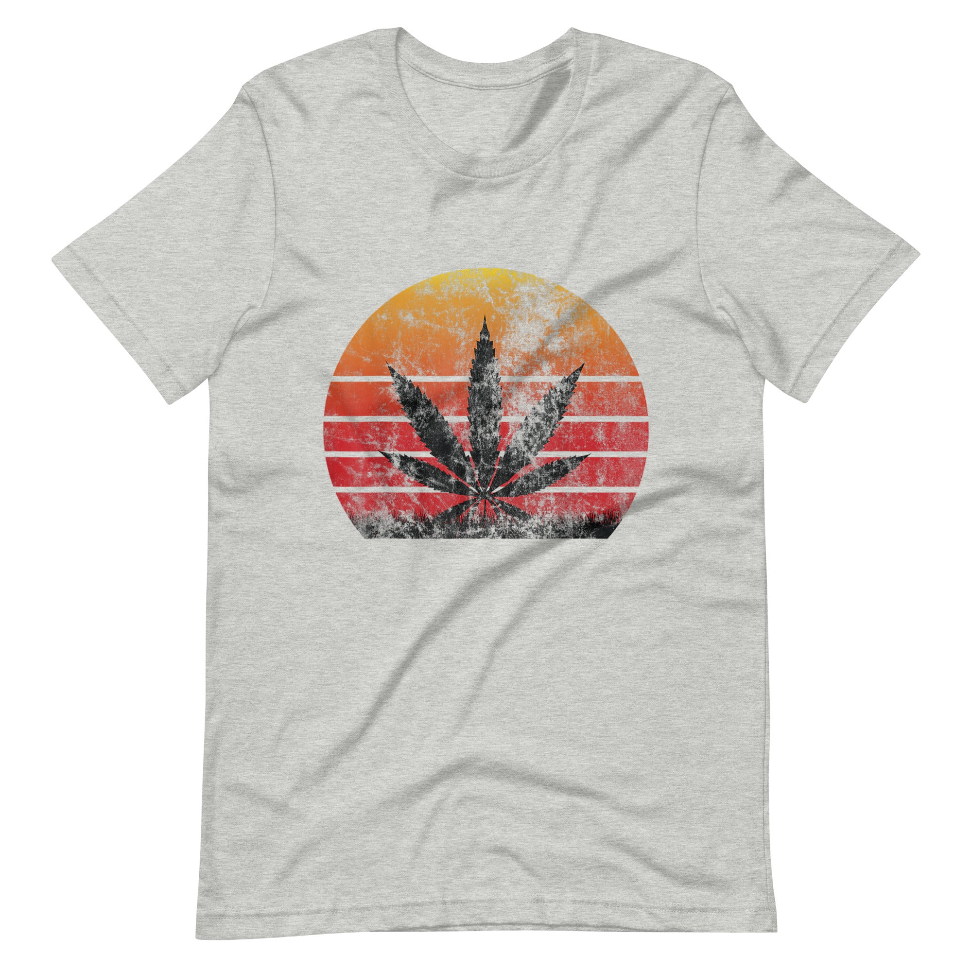 Sun-Vintage-T-Shirt-Marijuana-Leaf-Unisex t-shirt-Phoenix Styles