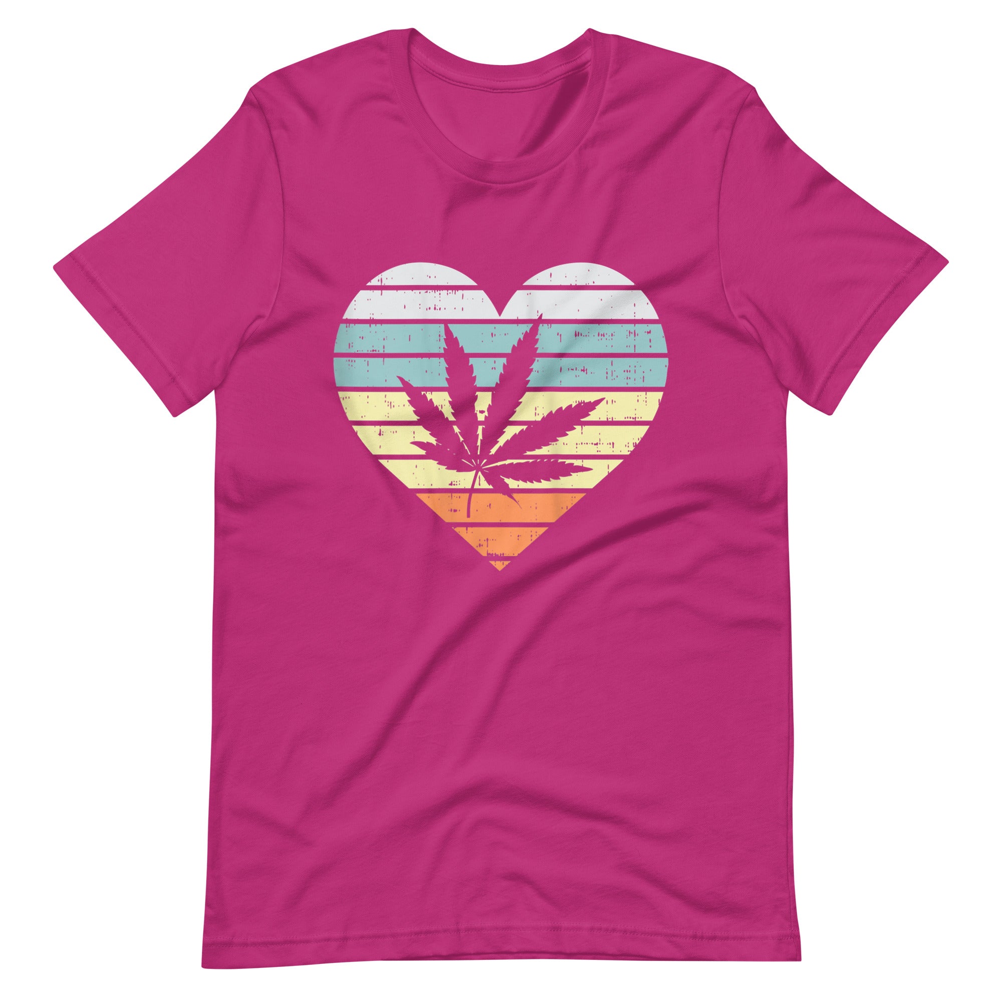 Womens-Weed-Cannabis-Heart-Unisex t-shirt-Phoenix Styles