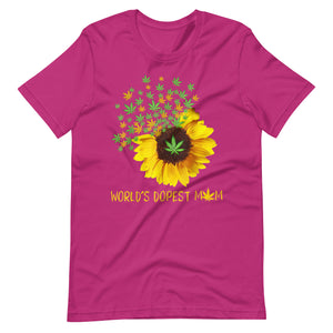 Worlds-Dopest-Mom-Sunflower-Weed-Unisex t-shirt-Phoenix Styles