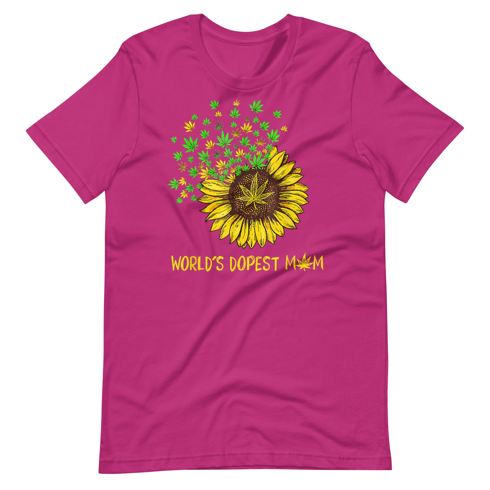 World Dopest Mom Sunflower t-shirt-Phoenix Styles