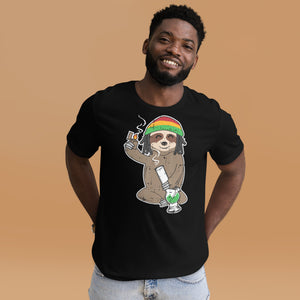 Sloth-High-Weed-Bong-Funny-shirt-Phoenix Styles