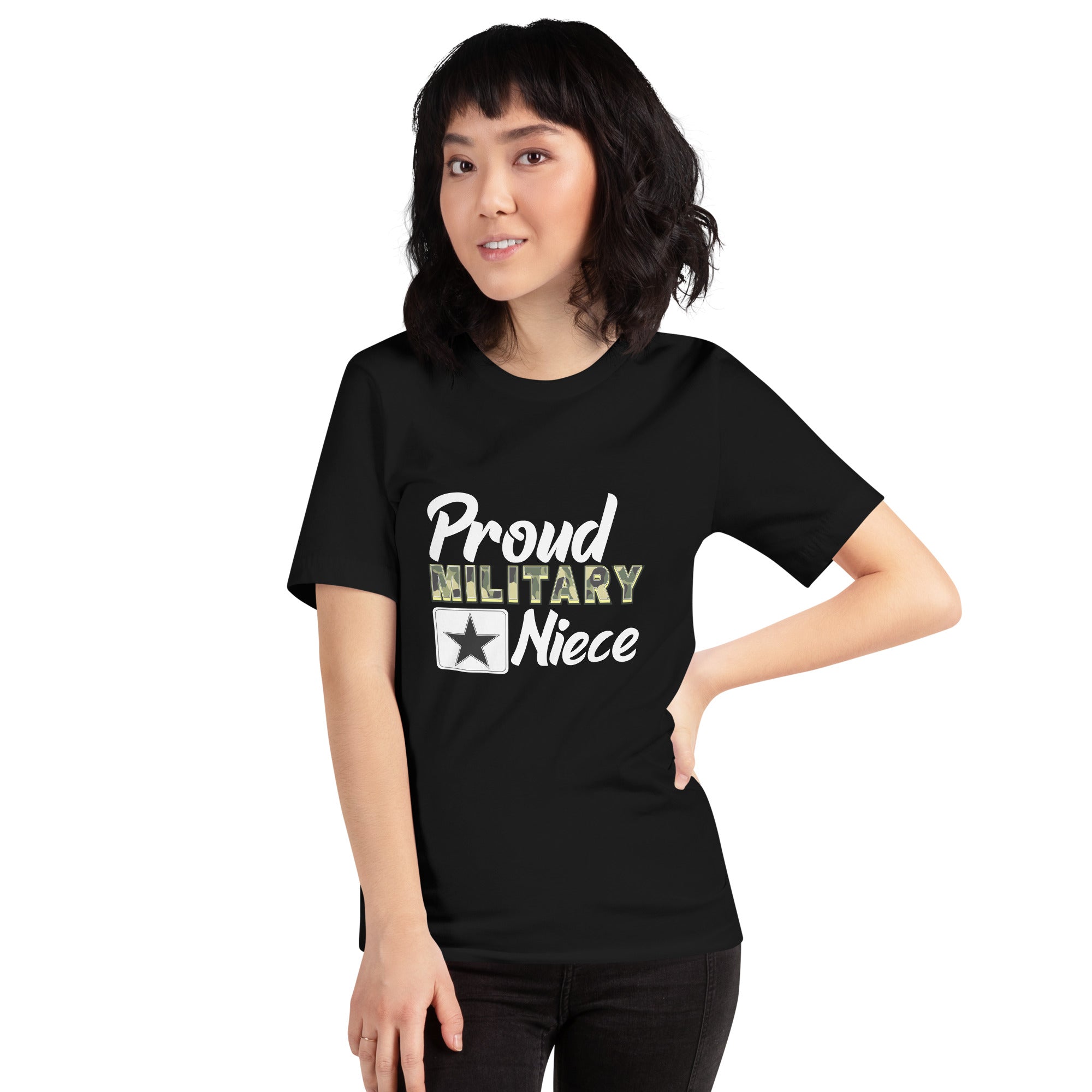 Proud Military Niece Unisex t-shirt-Phoenix Styles